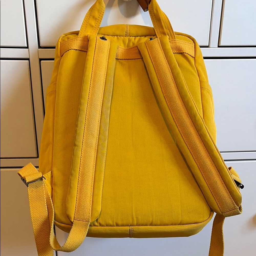 Doughnut Mustard Yellow Canvas Backpack - Picture 4 of 8